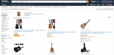 Gitarre kaufen auf Amazon
