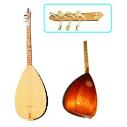 Türkische Gitarre Baglama Holzwirbel Kurzhals