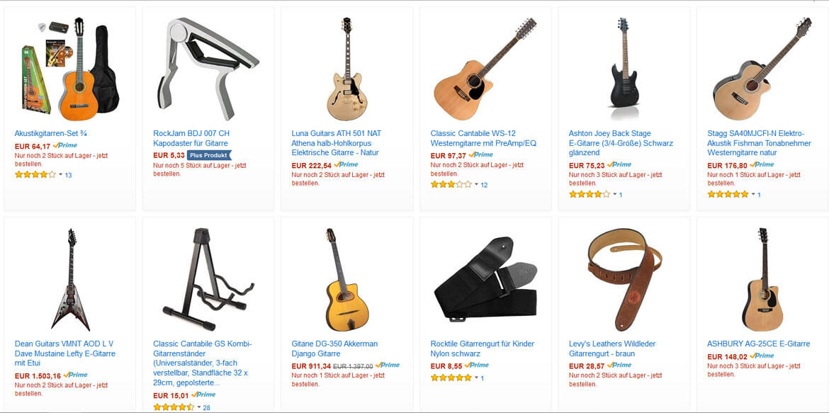 Gitarren günstig kaufen