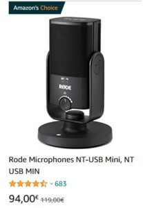 Rode NT-USB Mini Mikrofon
