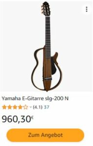 yamaha slg200 Reisegitarre - Silent Gitarre